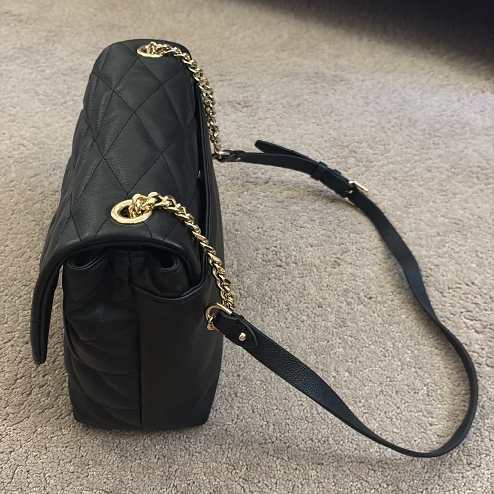 Rebecca Minkoff Black Quilted Leather Shoulder Bag - Picture 8 of 13